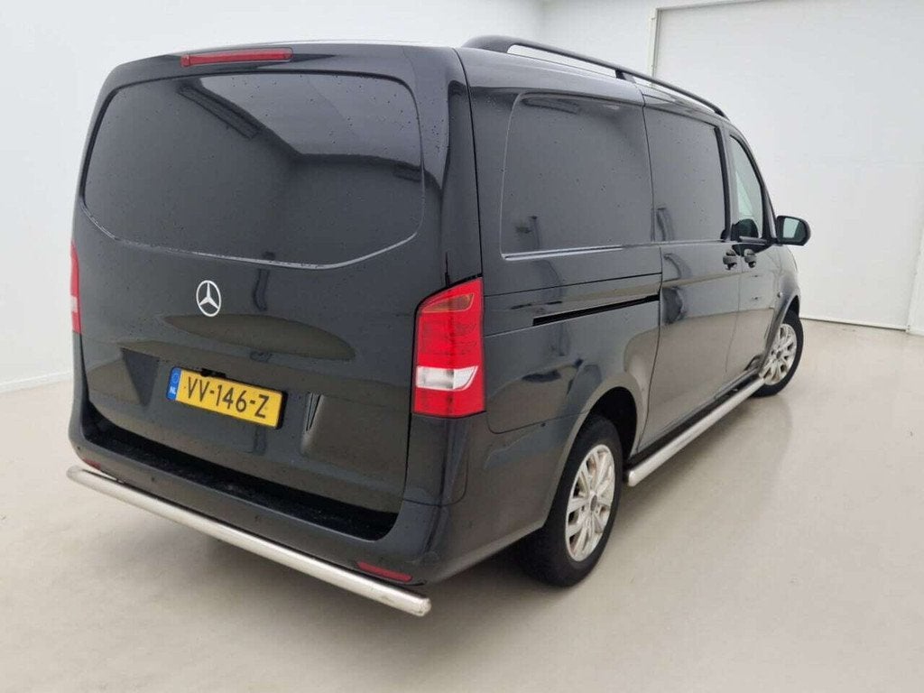 Mercedes-Benz Vito 109 CDI Lang Bus.Pro 2016 ECC/Leer/LMV/PD, Auto's, Bestelauto's, Gebruikt, 4 cilinders, 1820 kg, Zwart