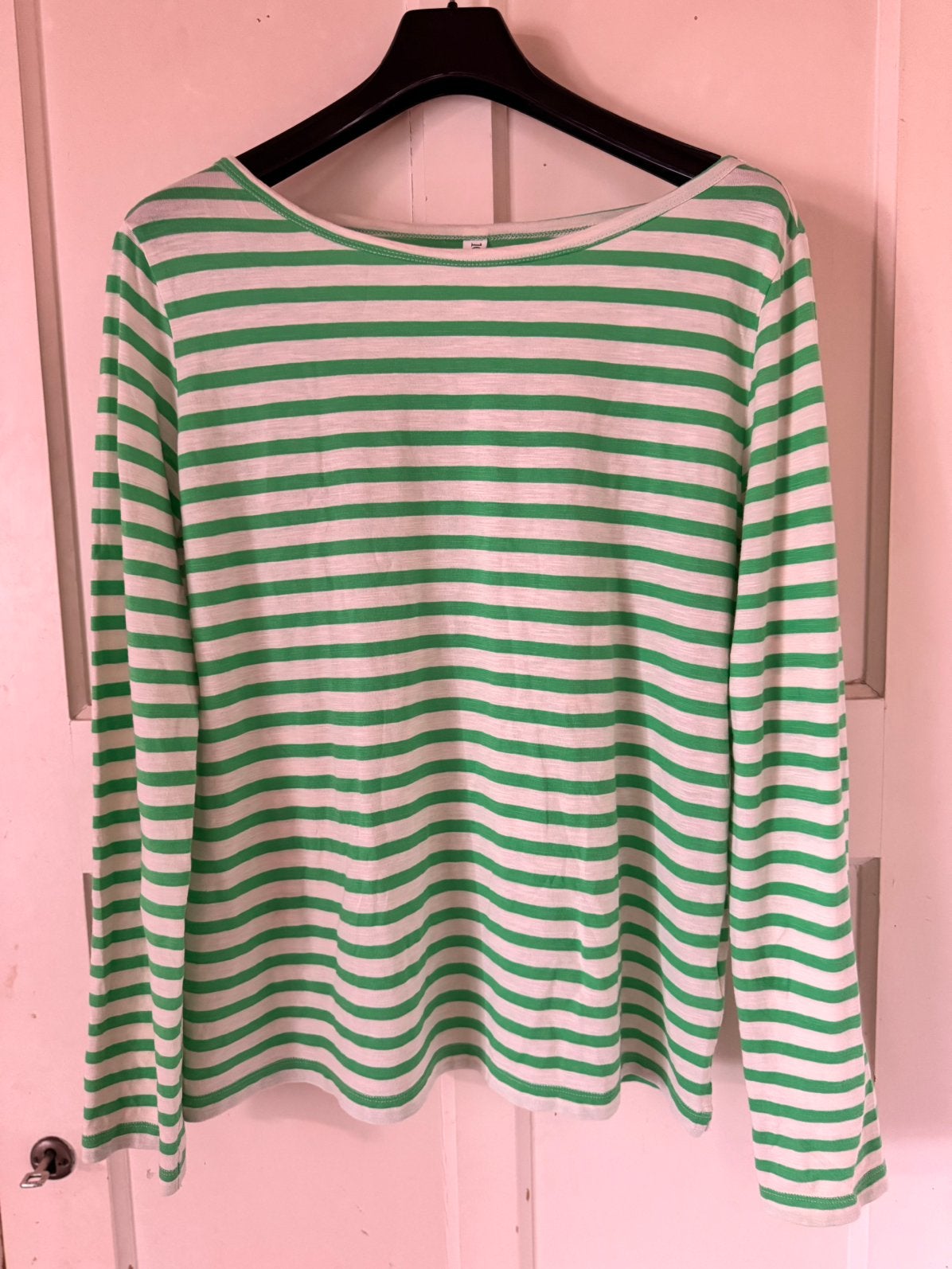 10 Days gestreepte longsleeve maat L ., Ophalen of Verzenden, Zo goed als nieuw, Groen, Lange mouw