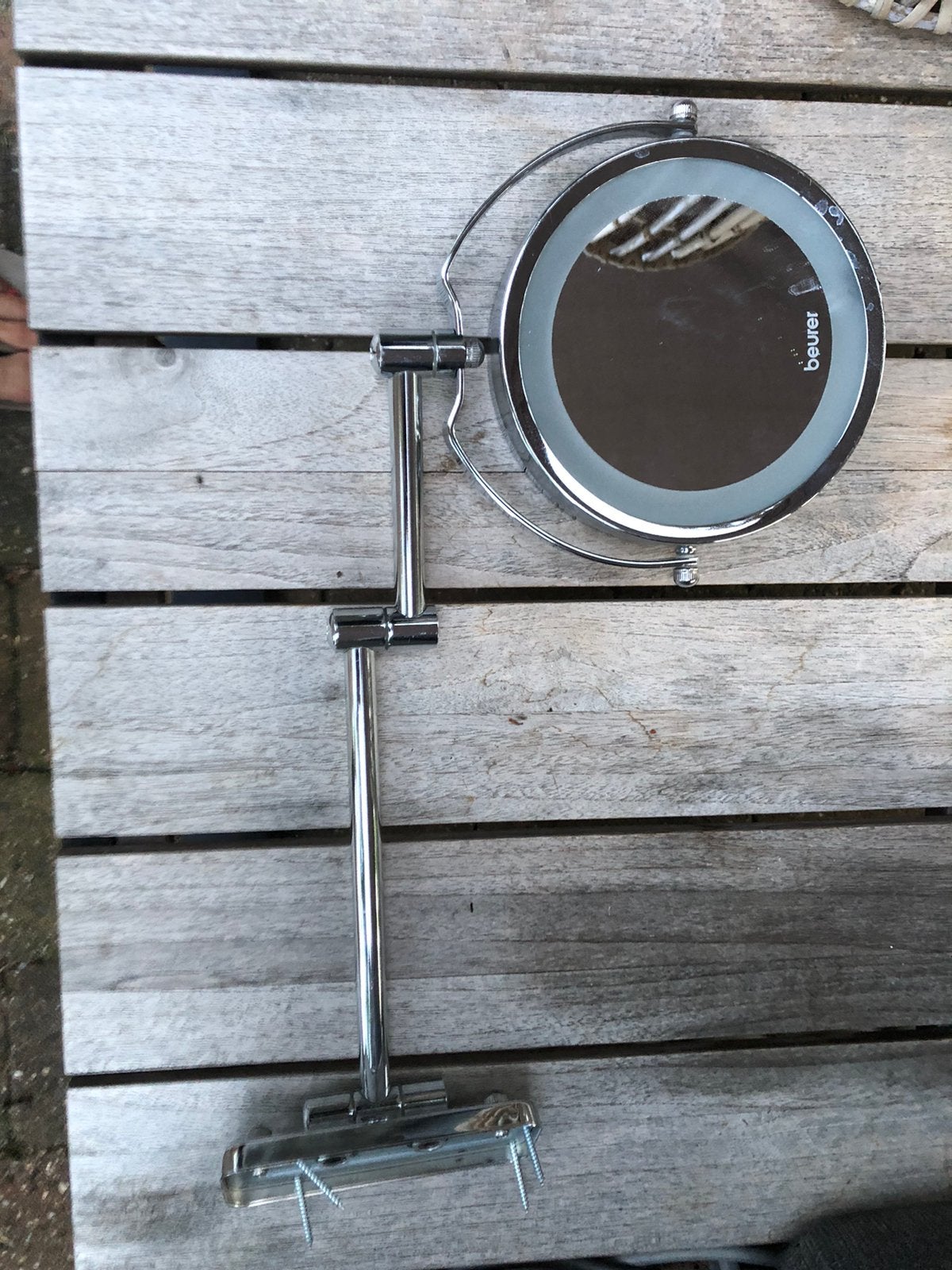 Spiegel met vergrootglas, Ophalen of Verzenden, Zo goed als nieuw