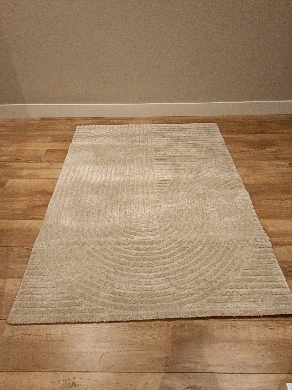 Japandi vloerkleed, nieuw!, Ophalen, 100 tot 150 cm, Beige, Nieuw