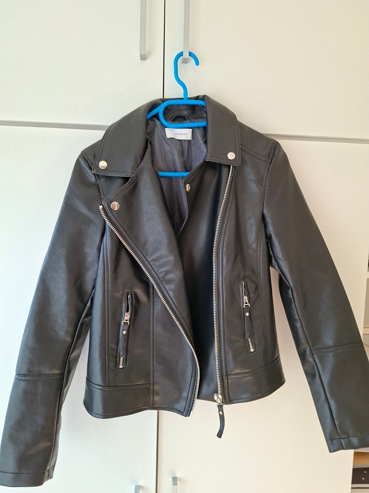 Nieuw Zwart Reserved Bikerjack Maat S, Ophalen, Zwart, Nieuw, Maat 36 (S)