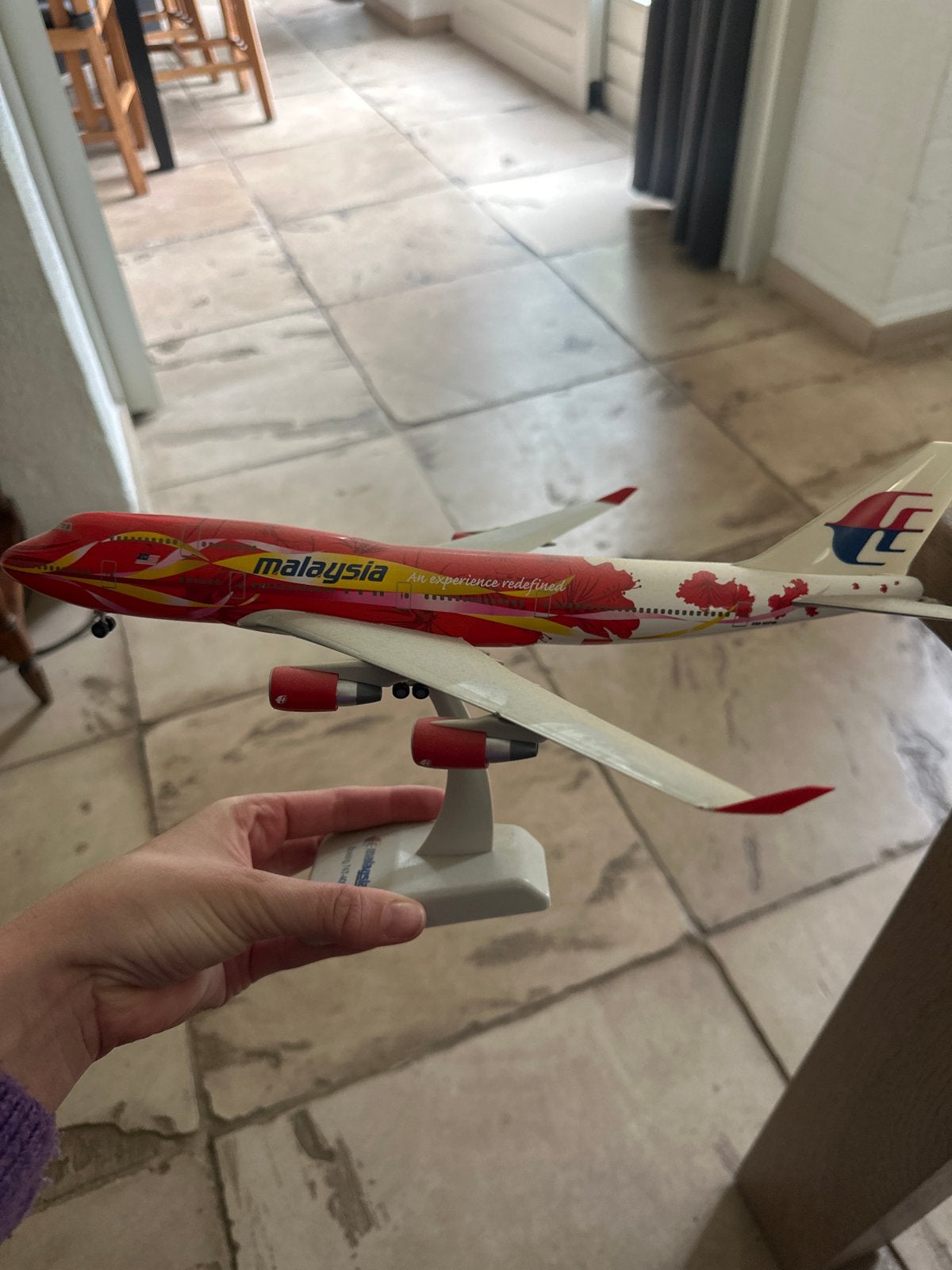 Malaysia Airlines Vliegtuigmodellen - Boeing 747 & 777, Overige merken, 1:200 of kleiner, Ophalen of Verzenden, Zo goed als nieuw