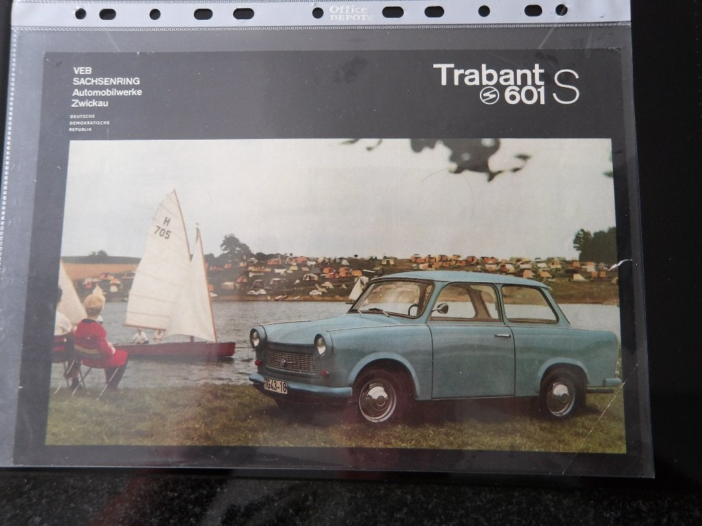 Originele Trabant 601 S brochure - VEB Sachsenring, VEB Sachsenring Automobilwerke Zwickau, Ophalen of Verzenden, Zo goed als nieuw