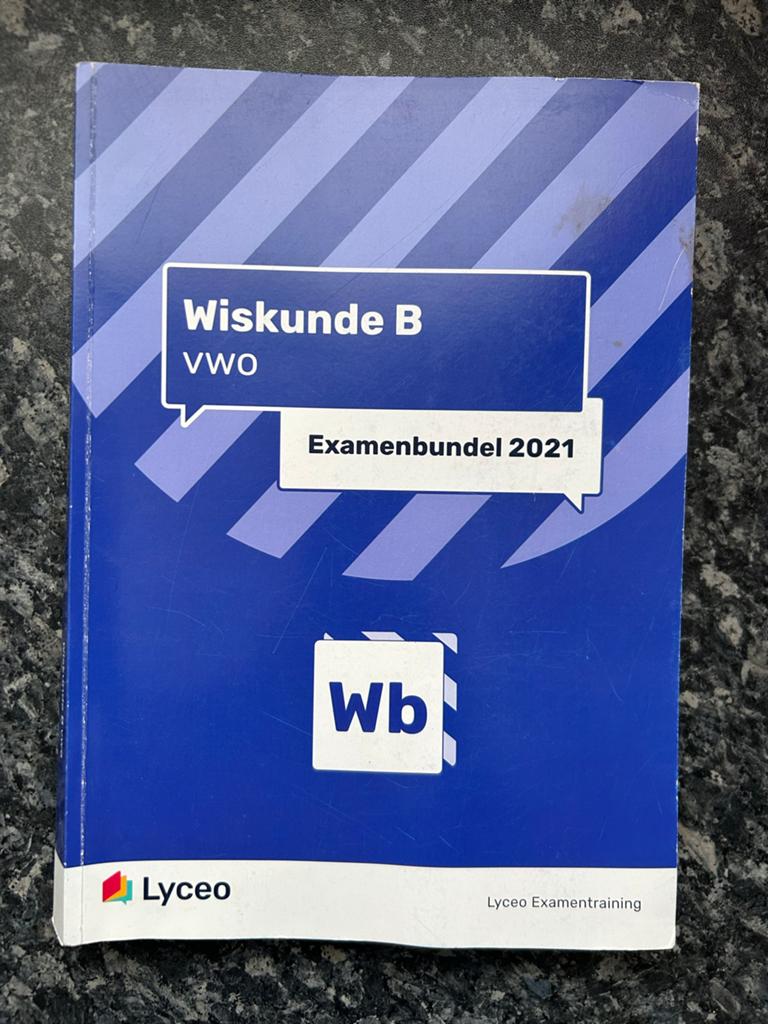 Examenbundel Wiskunde B VWO 2021 - Lyceo Examentraining, Ophalen of Verzenden, Gelezen, VWO, Wiskunde B