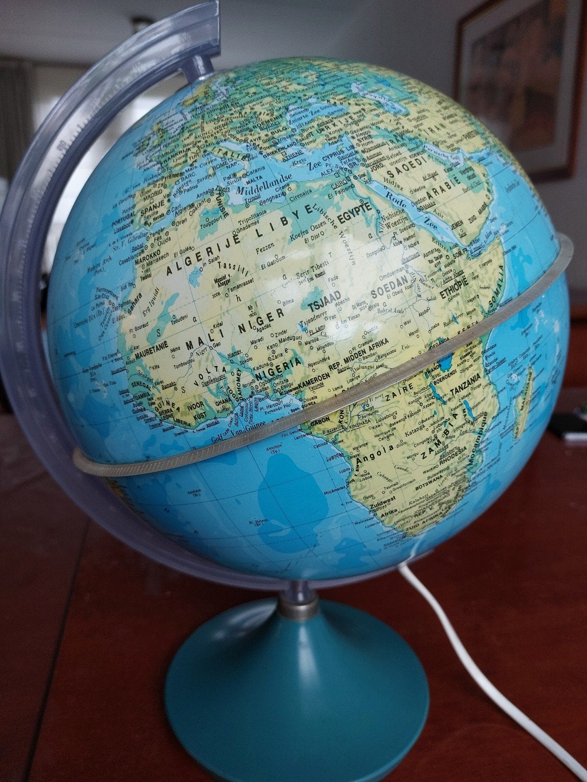 Wereldbol/Globe, Gebruikt, Kunststof, 25 cm, Educatief