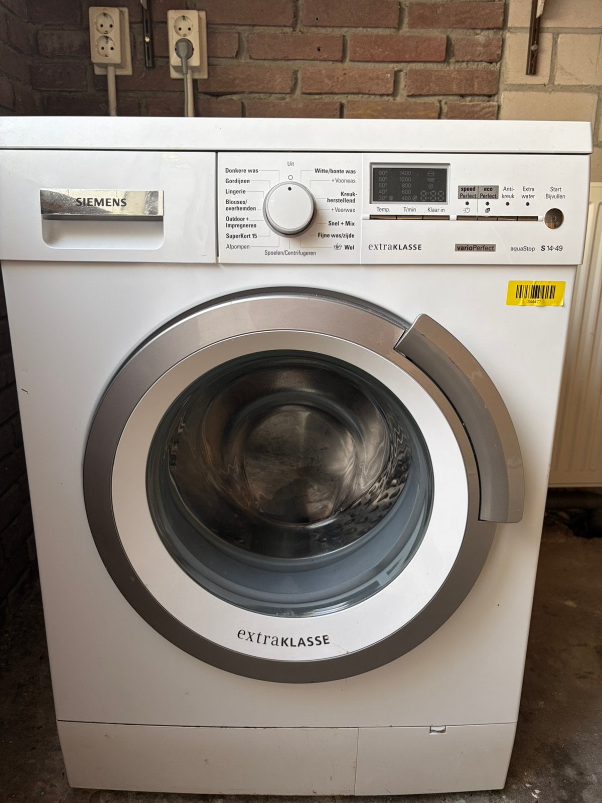 Siemens wasmachine, Ophalen, 1200 tot 1600 toeren, Gebruikt, 8 tot 10 kg