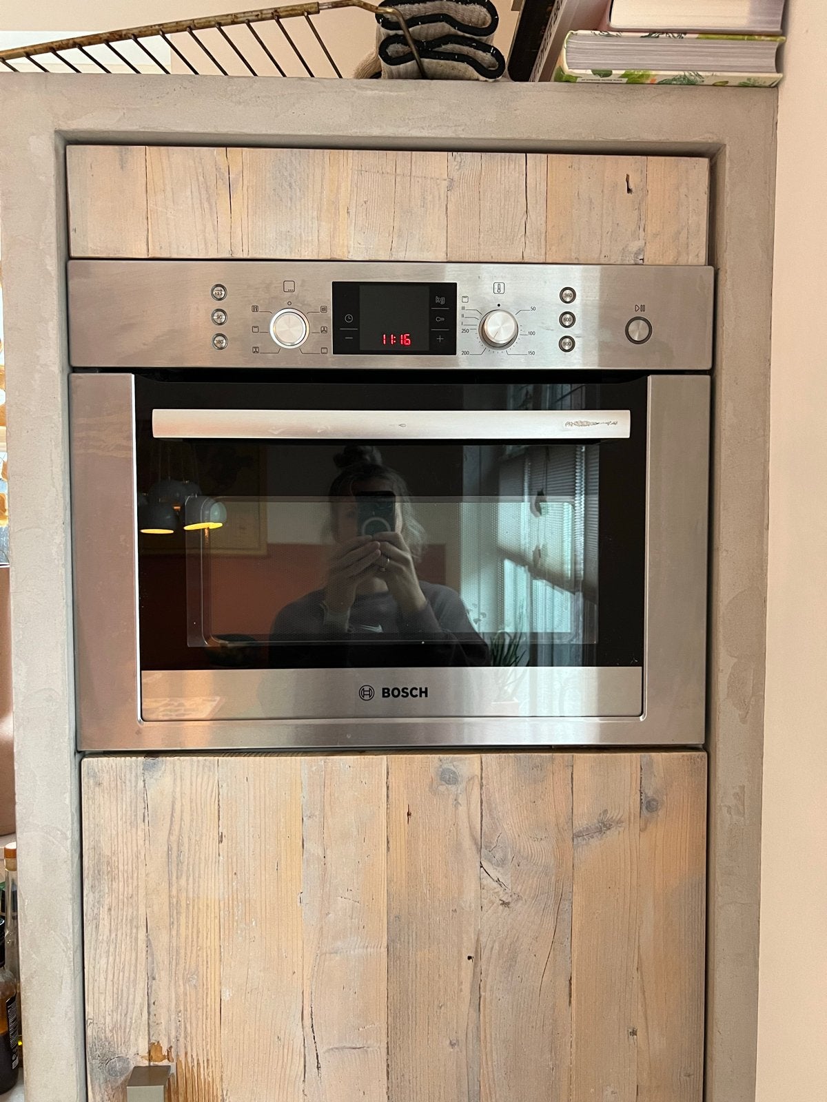 Bosch HBC84K553 Inbouw Combi-Magnetron Oven, Ophalen, Gebruikt, Bosch, Combi-oven