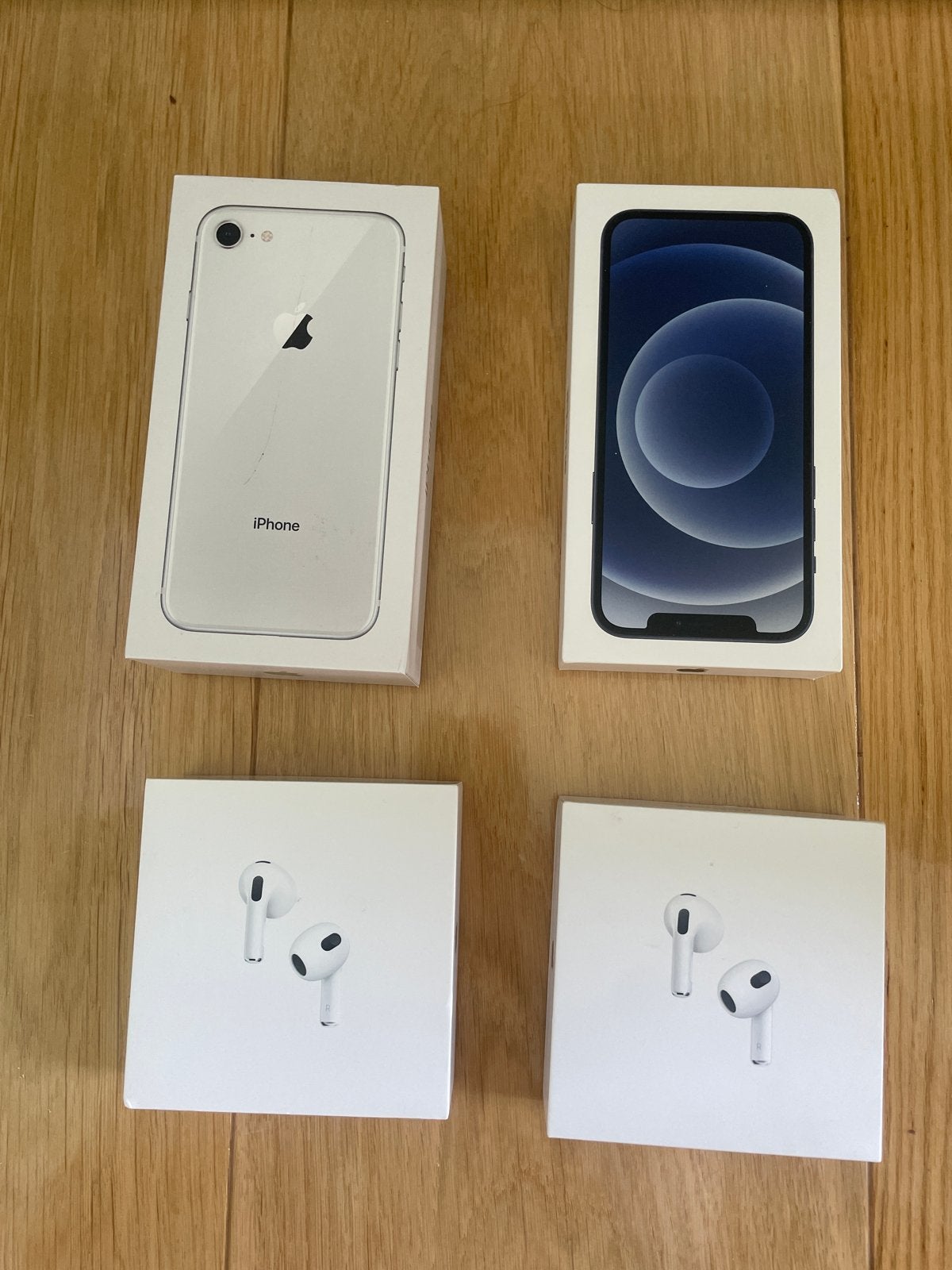 Lege dozen iPhone 8, iPhone 12 en AirPods 3, Ophalen of Verzenden, Gebruikt, Overige modellen