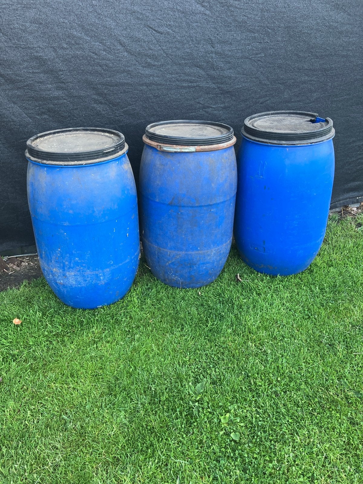 Nog 2  Blauwe kunststof vaten-voertonnen, Dieren en Toebehoren, Ophalen