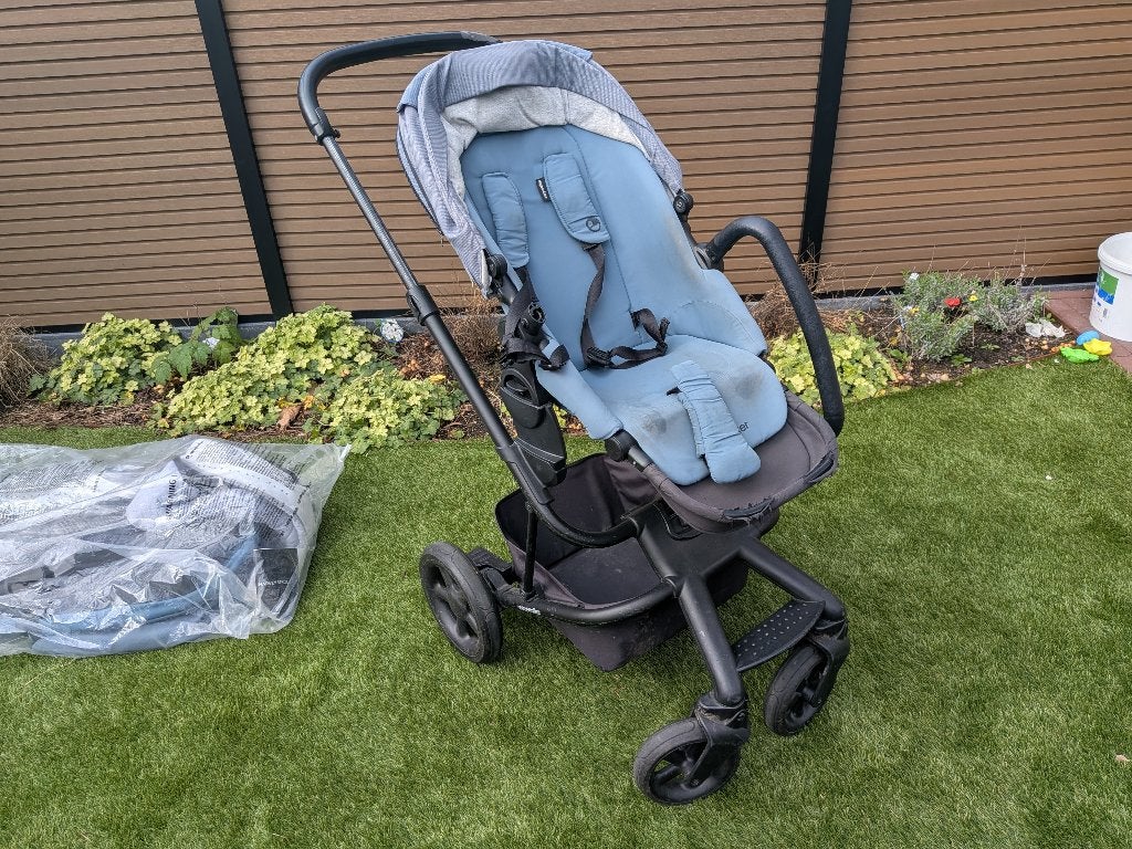 Easywalker Kinderwagen Harvey 2 – Complete met accessoires, Gebruikt, Verstelbare duwstang, Ophalen, Kinderwagen