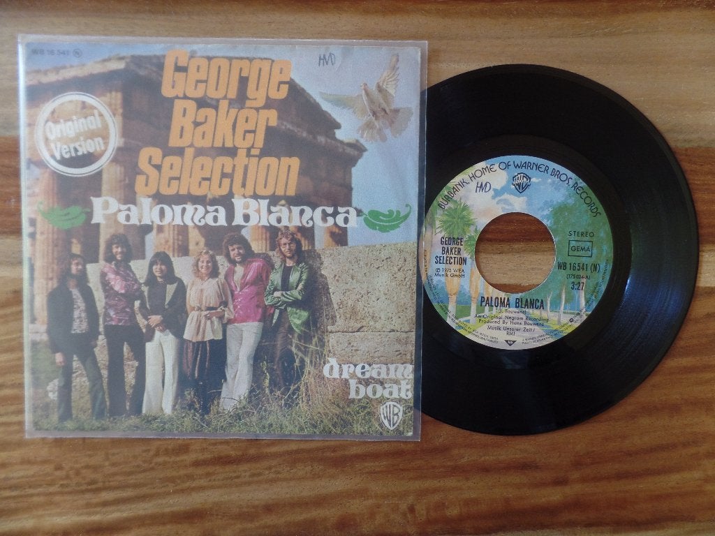 single  George Baker Selection - Paloma Blanca, Cd's en Dvd's, Ophalen of Verzenden, Gebruikt, 7 inch, Pop