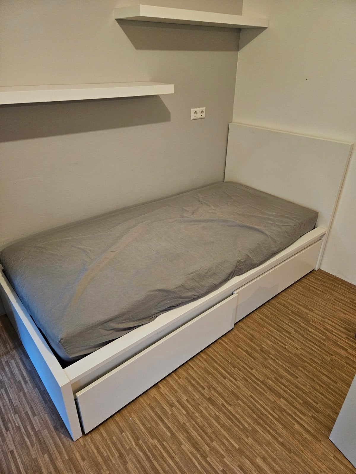 Eenpersoonsbed met lades, zonder matras kleine schade, Ophalen, Gebruikt, 90 cm, Eenpersoons