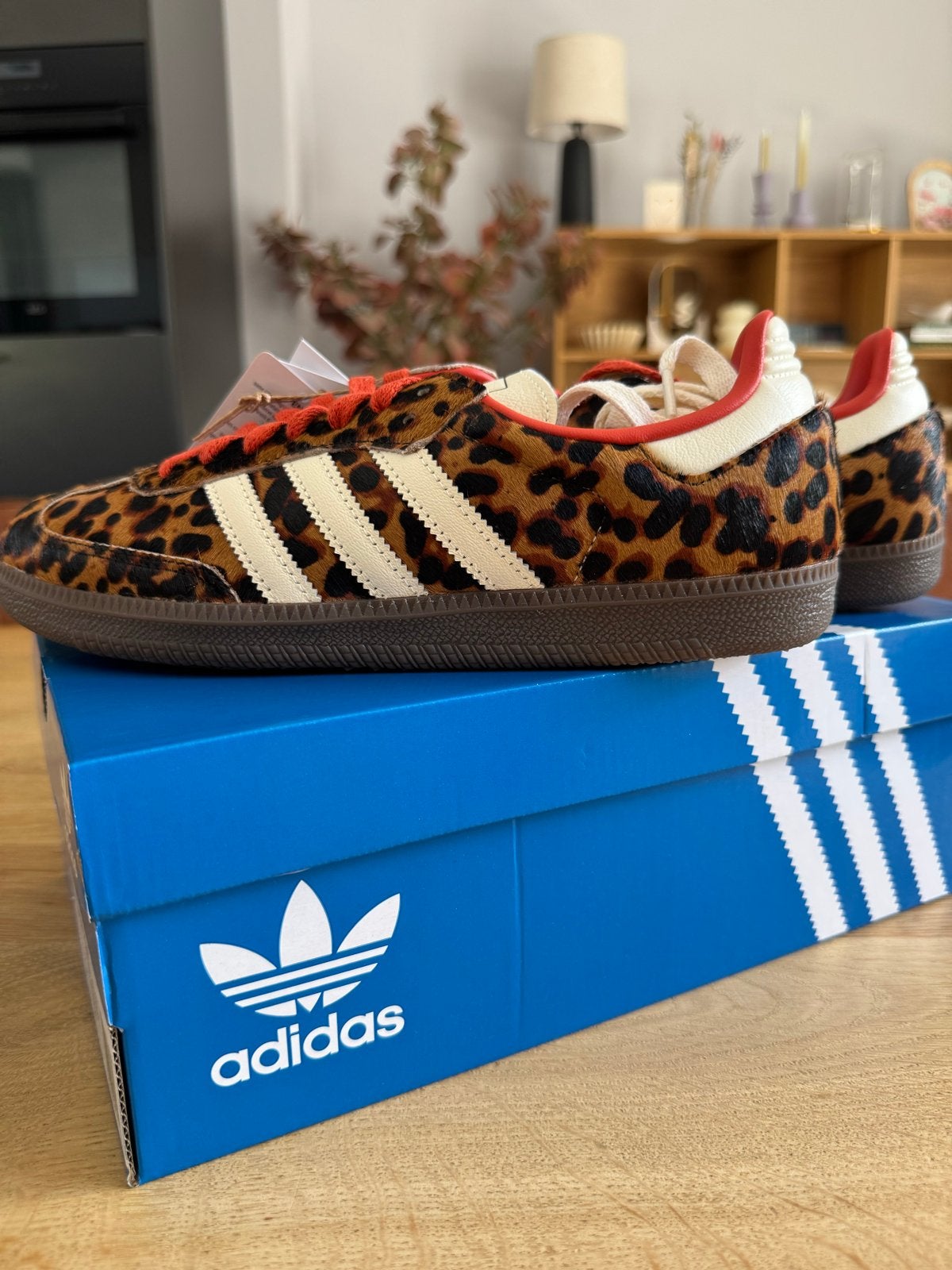 Adidas Samba OG W Leopard Print Sneakers - Nieuw in doos, Zwart, Nieuw, Ophalen of Verzenden, Sneakers of Gympen