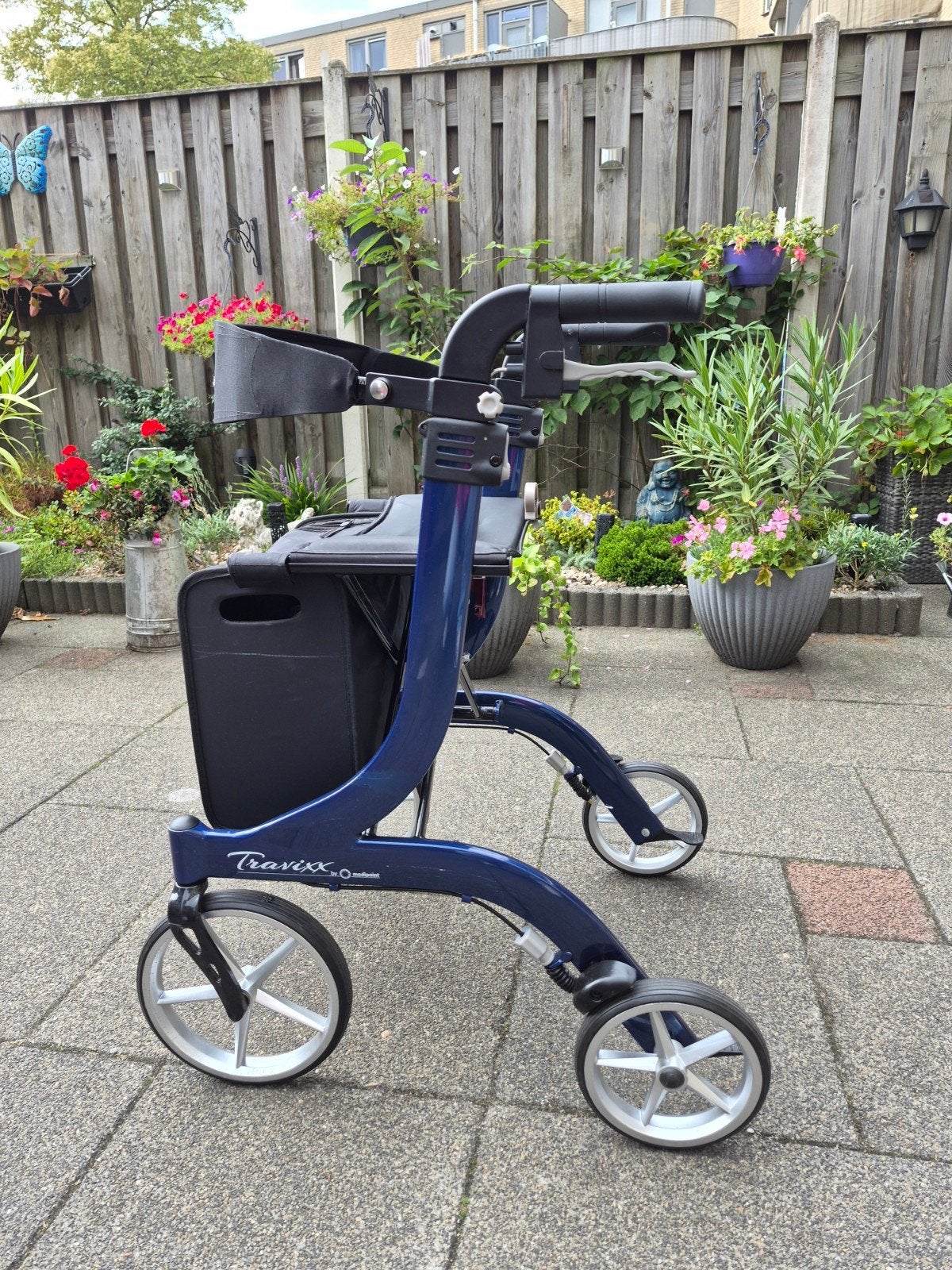 rollater gebruikt travixx kleur med blauw., Ophalen, Opvouwbaar, Gebruikt