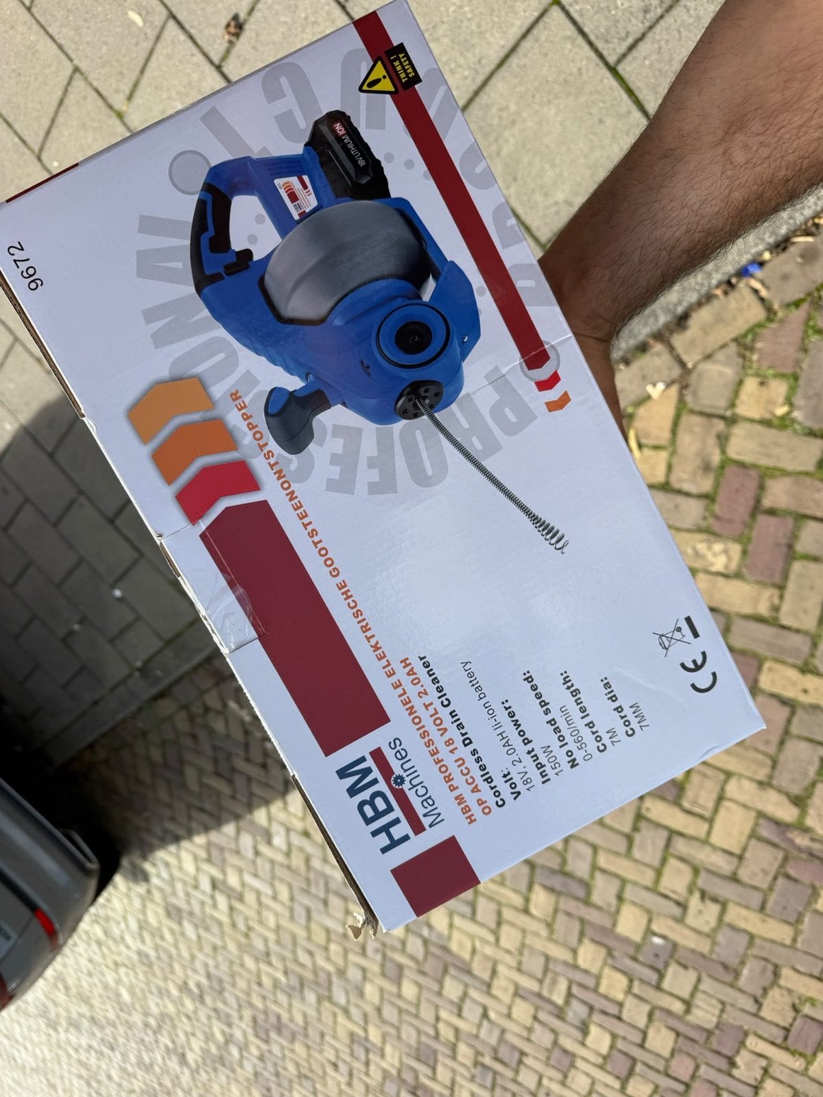 HBM Professionele Elektrische Gootschoonmaker, Ophalen of Verzenden, Nieuw