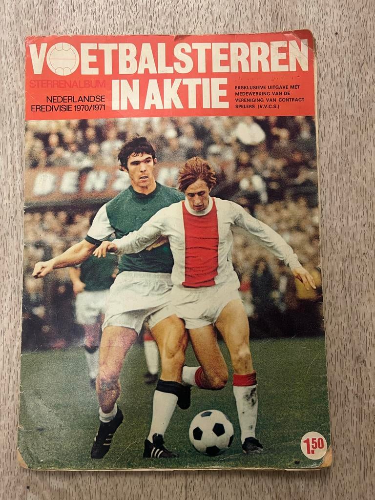 Compleet Vanderhout Voetbalsterren Album 1970/1971 Cruijff, Verzamelen, Sportartikelen en Voetbal, Ophalen of Verzenden, Gebruikt