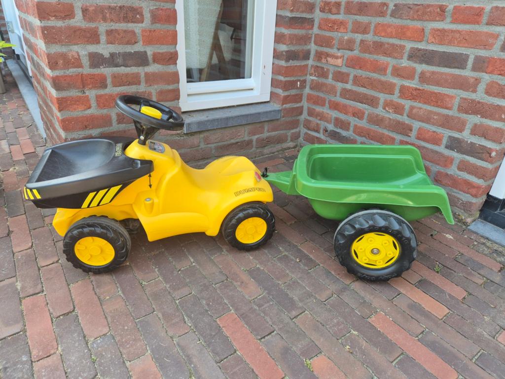 Rolly Toys Dumper met aanhanger in nette staat, Kinderen en Baby's, Speelgoed | Speelgoedvoertuigen, Gebruikt, Ophalen