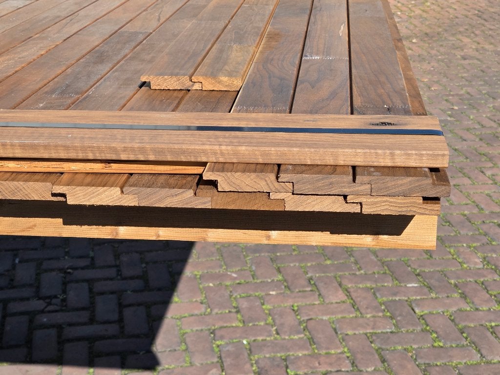 2.9 m2 channelsiding rabat - nr: HP132, Tuin en Terras, Ophalen, Planken, Nieuw, Hardhout