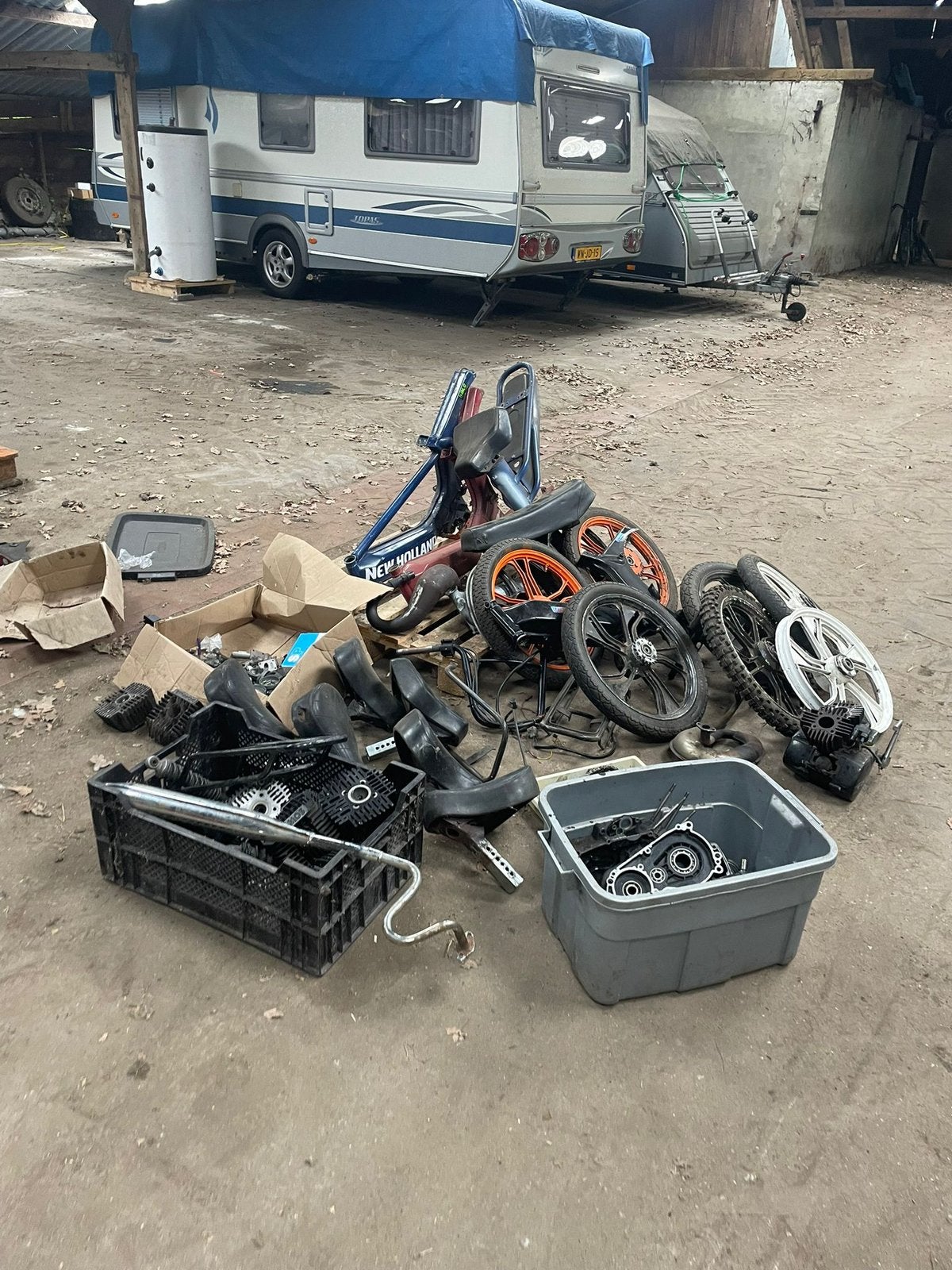 Partij tomos onderdelen in 1koop!!, Fietsen en Brommers, Ophalen, Gebruikt, Overige typen, Tomos