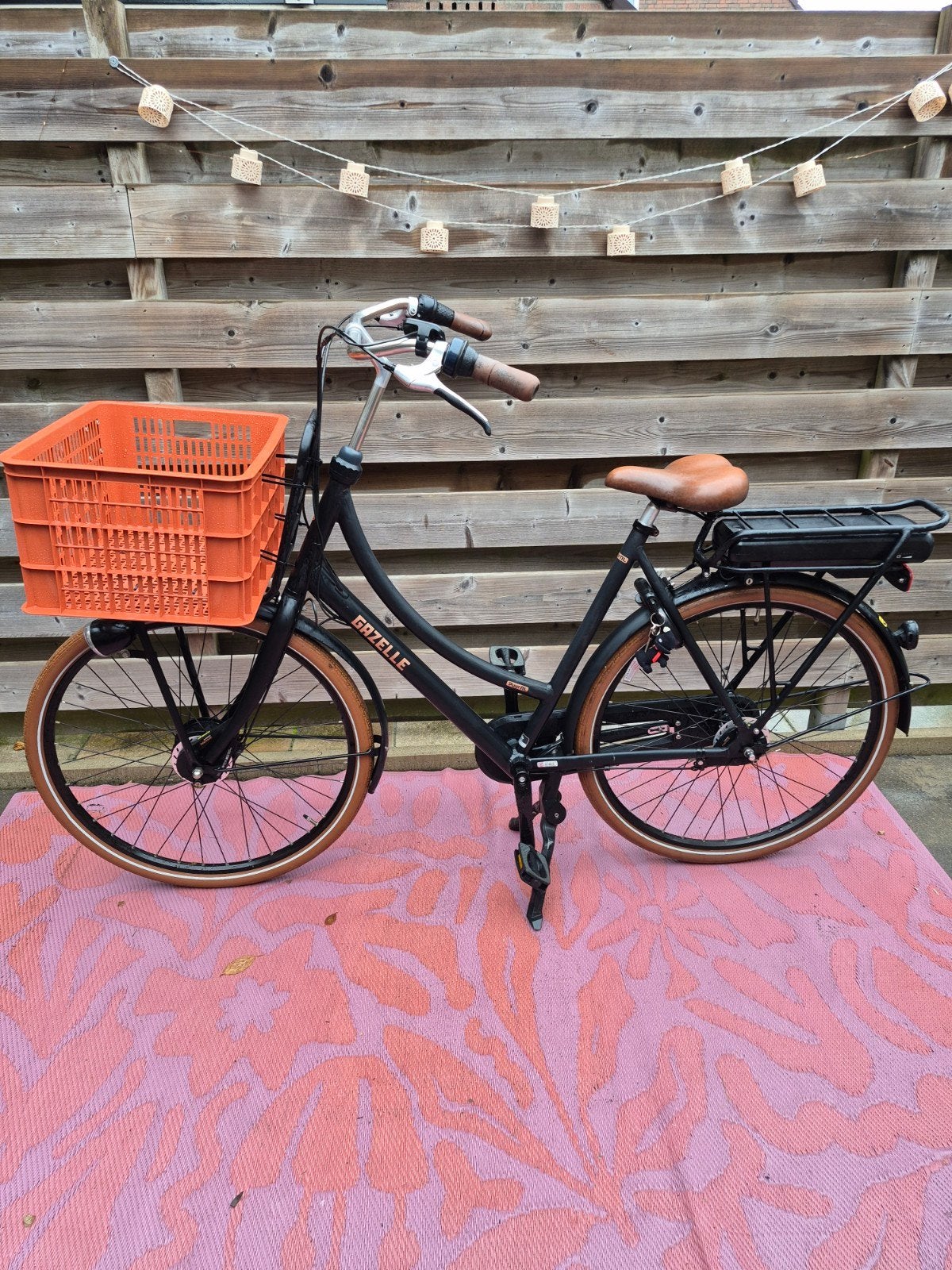 Gazelle PuurNL C7 mat zwart elektrische fiets (accu 450wh), Ophalen, Gebruikt, 50 km per accu of meer, 55 tot 59 cm