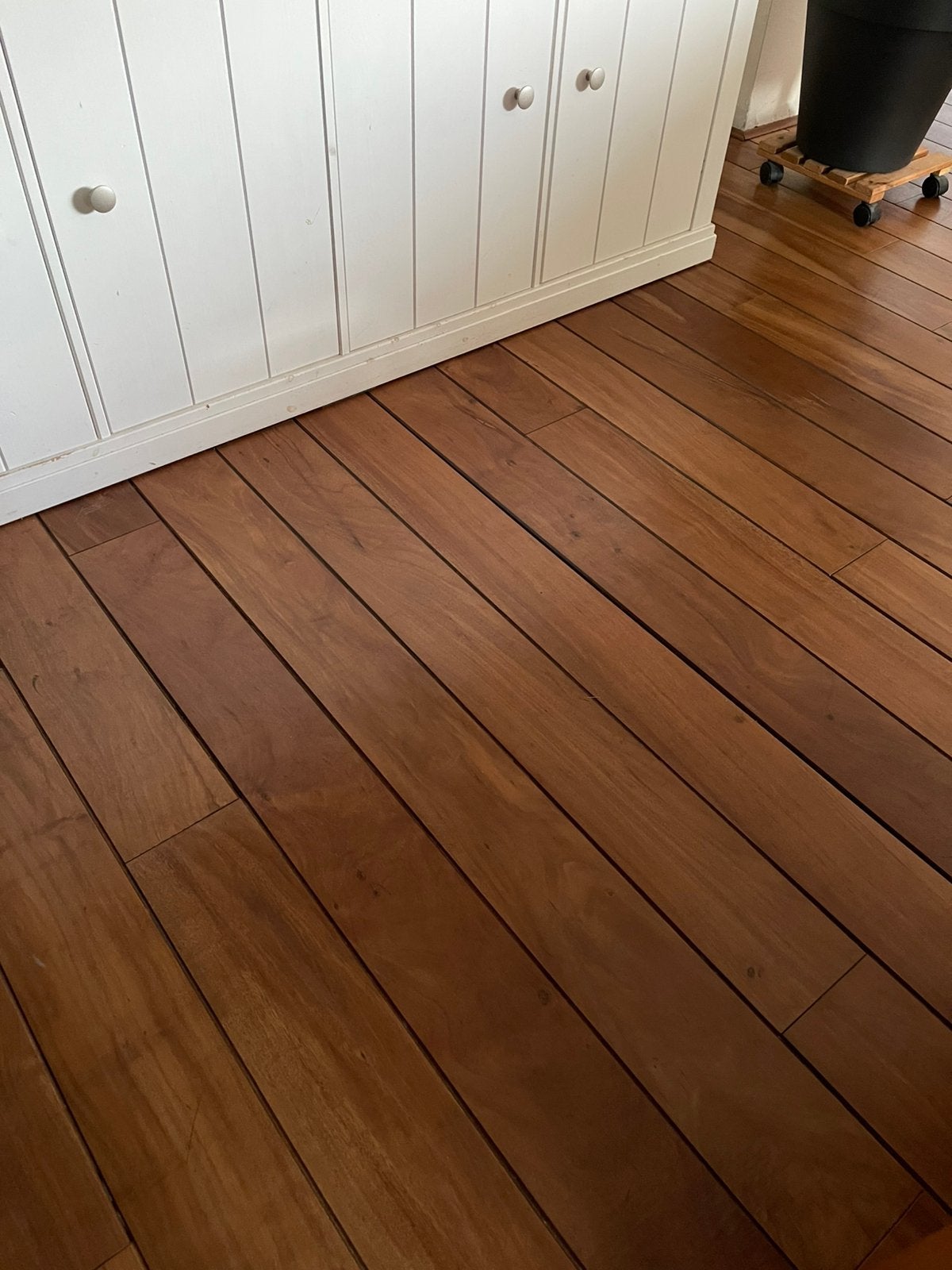 55 m² massieve hardhouten plankenvloer – 24 mm – zwevend, Ophalen, Gebruikt, Minder dan 25 mm, Eiken