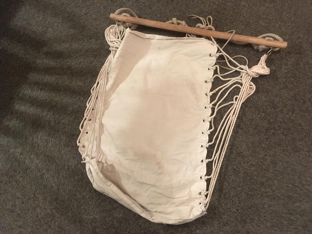 hangstoel stof doek katoen canvas, Tuin en Terras, Tuinstoelen, Ophalen of Verzenden, Gebruikt, Overige materialen, Inklapbaar