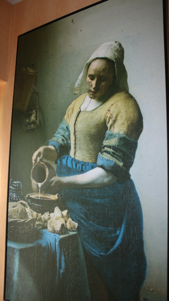 Uitvergrote repro van 'Ons melkmeisje', Antiek en Kunst, Kunst | Schilderijen | Klassiek, Ophalen, Oud hollands, Portret of Personen