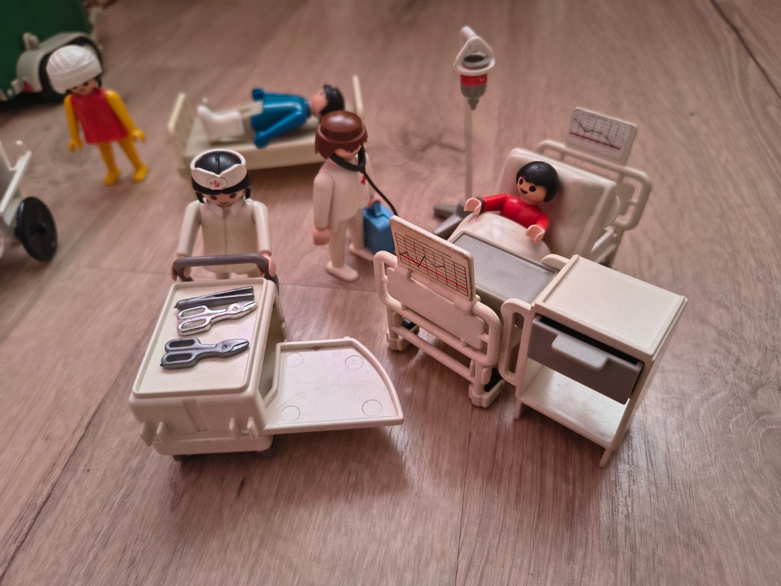 Vintage playmobil ziekenhuis, Ophalen of Verzenden, Gebruikt