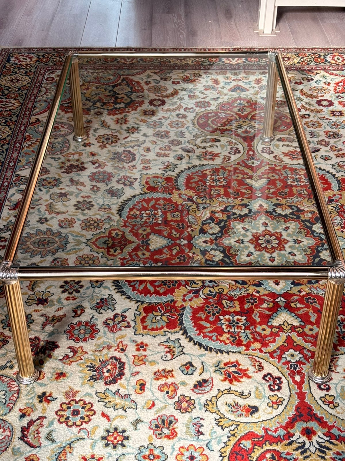 Grote Hollywood regency stijl salontafel, Ophalen, Gebruikt, 100 tot 150 cm, 50 tot 100 cm