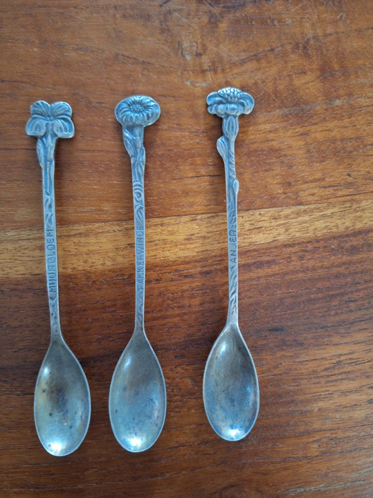 Koffielepeltje 3x bloemennamen, Ophalen of Verzenden