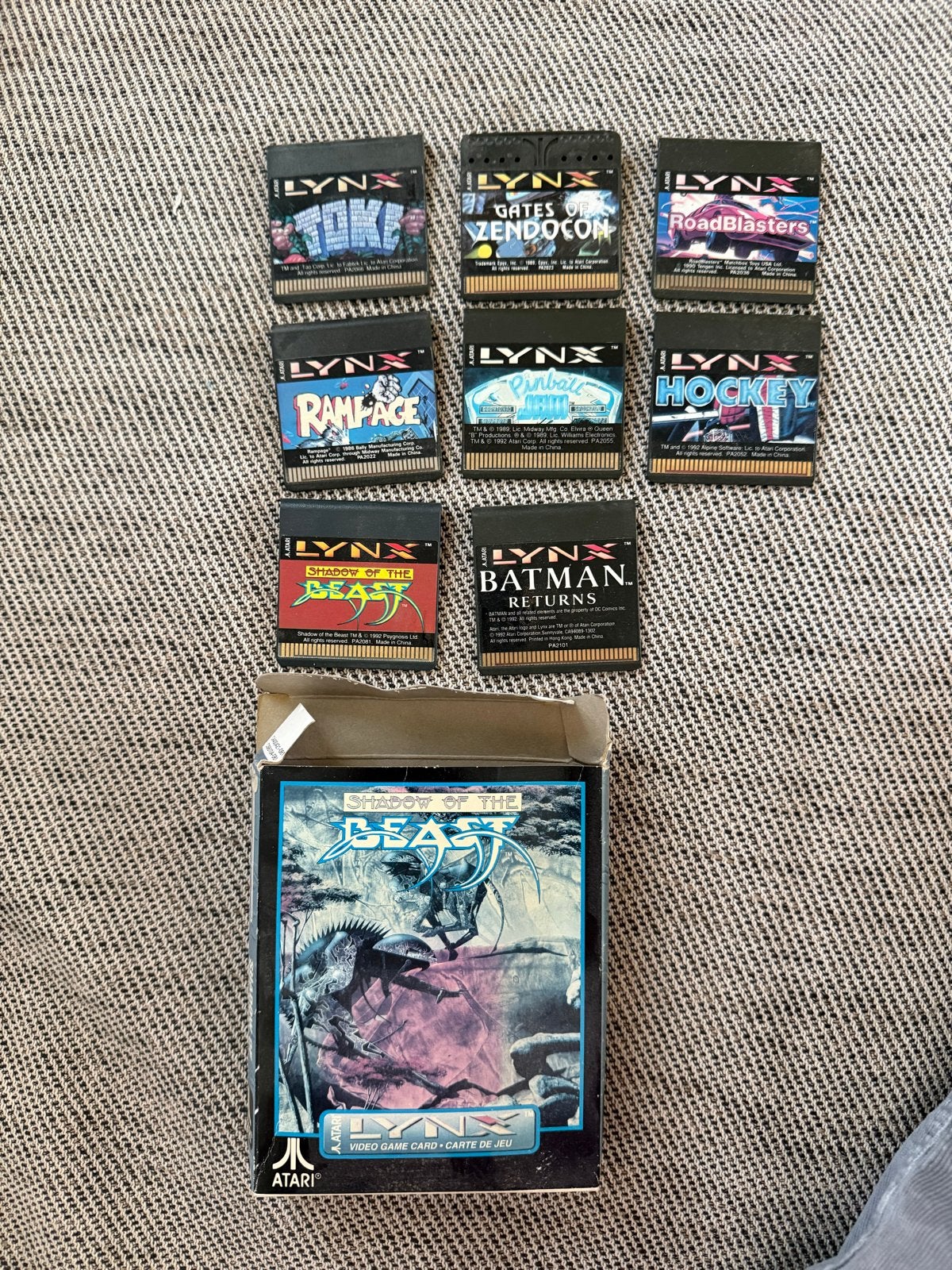 Atari Lynx games - Shadow of the Beast, Batman, Pinball, etc, Spelcomputers en Games, Spelcomputers | Atari, Verzenden, Zonder controller