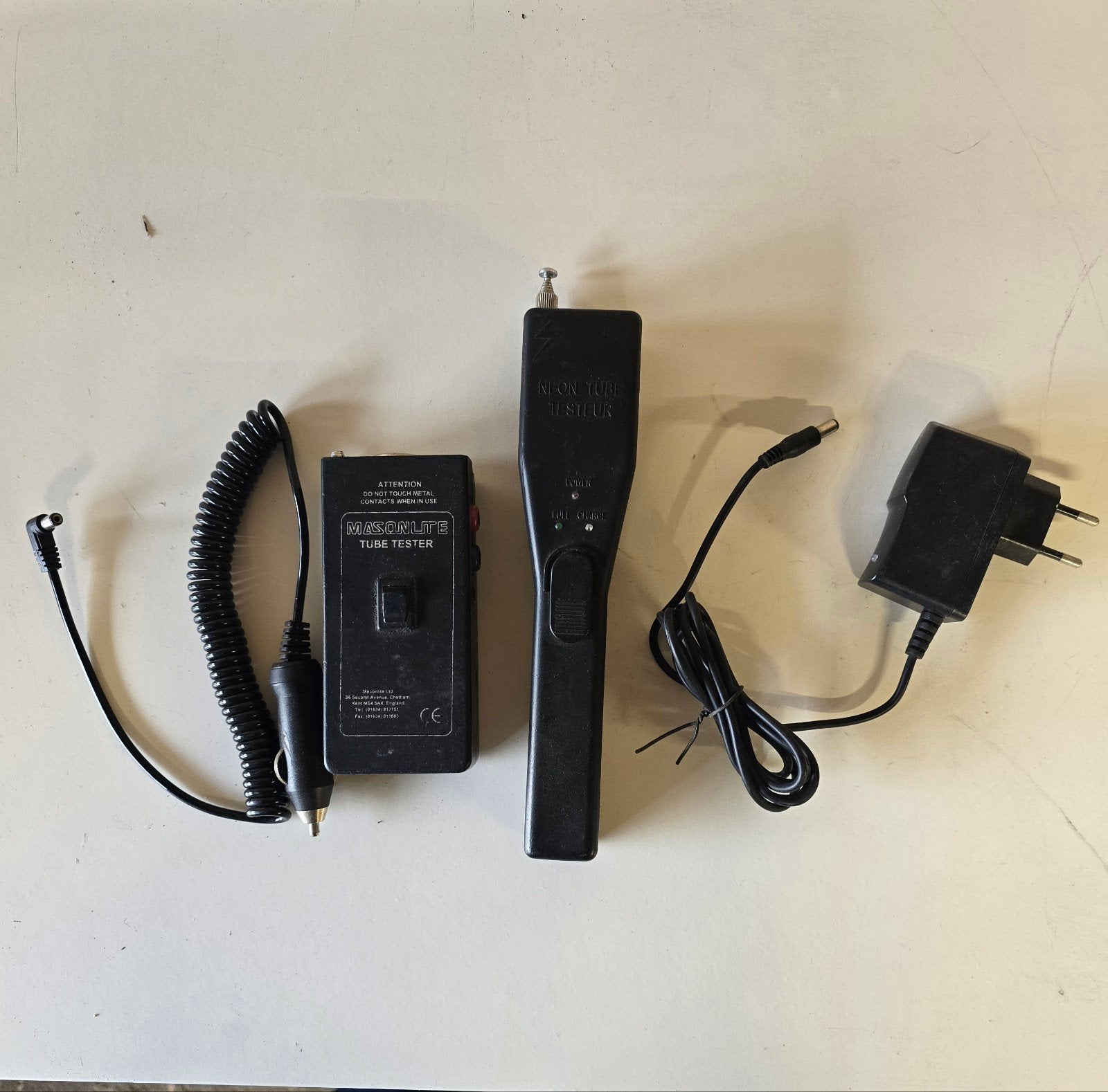 Masonlite Neon Tube Tester met accessoires, Ophalen of Verzenden, Gebruikt