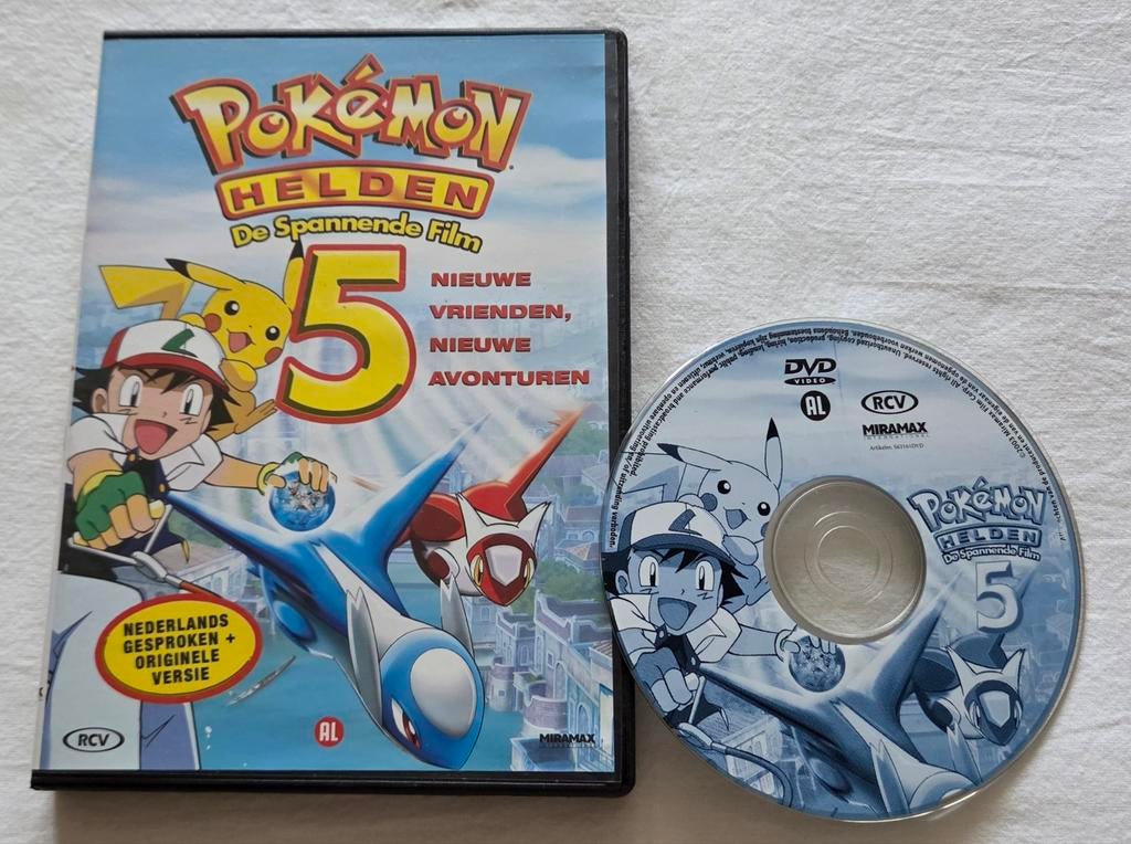 Pokemon 5 Helden Dvd Cartoon/Anime, Alle leeftijden, Ophalen of Verzenden, Zo goed als nieuw, Anime (Japans)