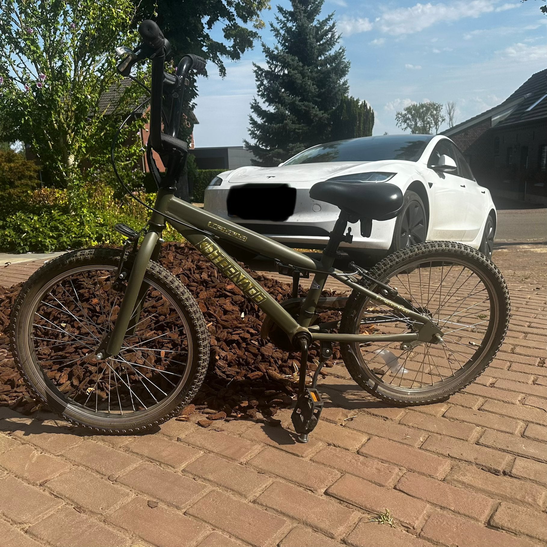 Stoere groene kinderfiets - 20 inch BMX Tornado, Ophalen, Staal, Velgrem, V-brakes