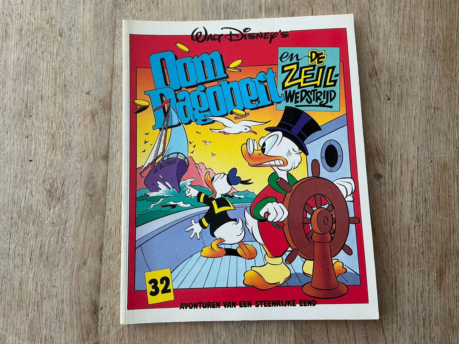 Album Oom Dagobert en de zeilwedstrijd 32 - 2e druk uit 1994, Boeken, Eén comic, Ophalen of Verzenden, Gelezen, Europa