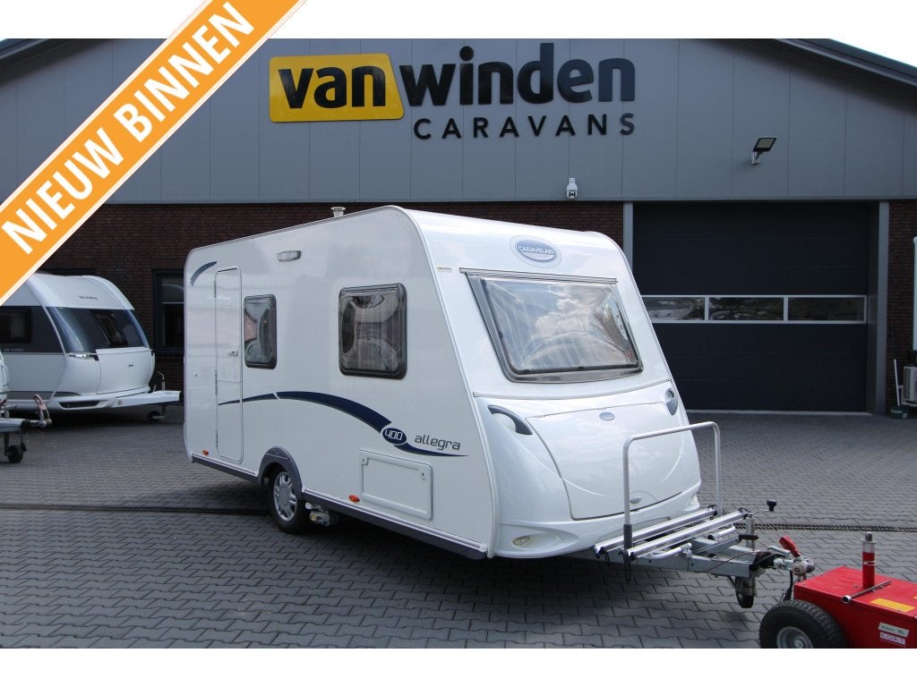 Caravelair Allegra 400 2012-Voortent-Luifl-mover, Caravans en Kamperen, Caravans, Bedrijf, Schokbreker, 750 - 1000 kg, 4 tot 5 meter