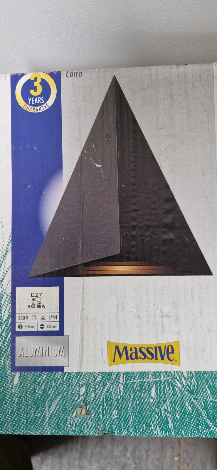 Nieuw in doos, buitenlamp van Massive, Minder dan 50 watt, Wandlamp, Ophalen of Verzenden, Netvoeding