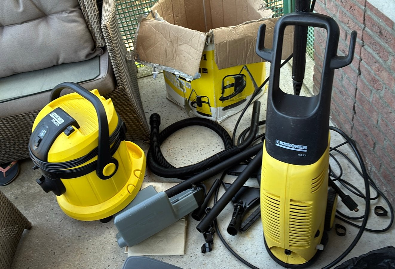 Kärcher SE 4001 and Kärcher K 3.77, Ophalen, Met autostop en -start, Kärcher, Zo goed als nieuw