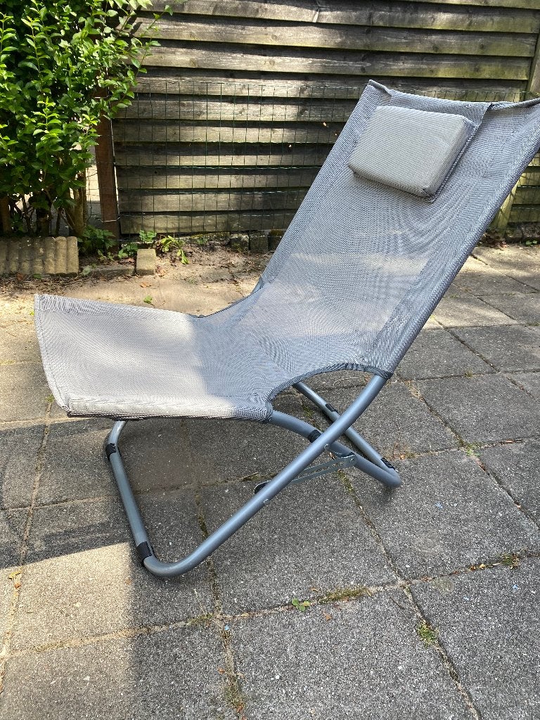 Brand New Grey Folding Chair, Ophalen, Nieuw, Metaal, Eén