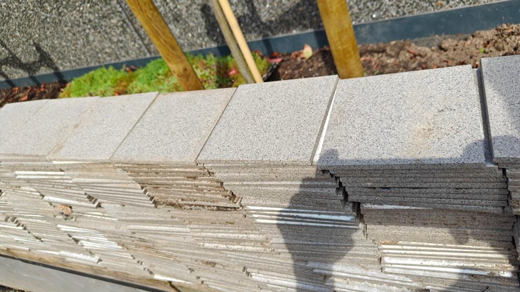 Tegels 15x15 cm anti slip grijs ca 34m2, Ophalen, Keramiek, Nieuw, Minder dan 20 cm