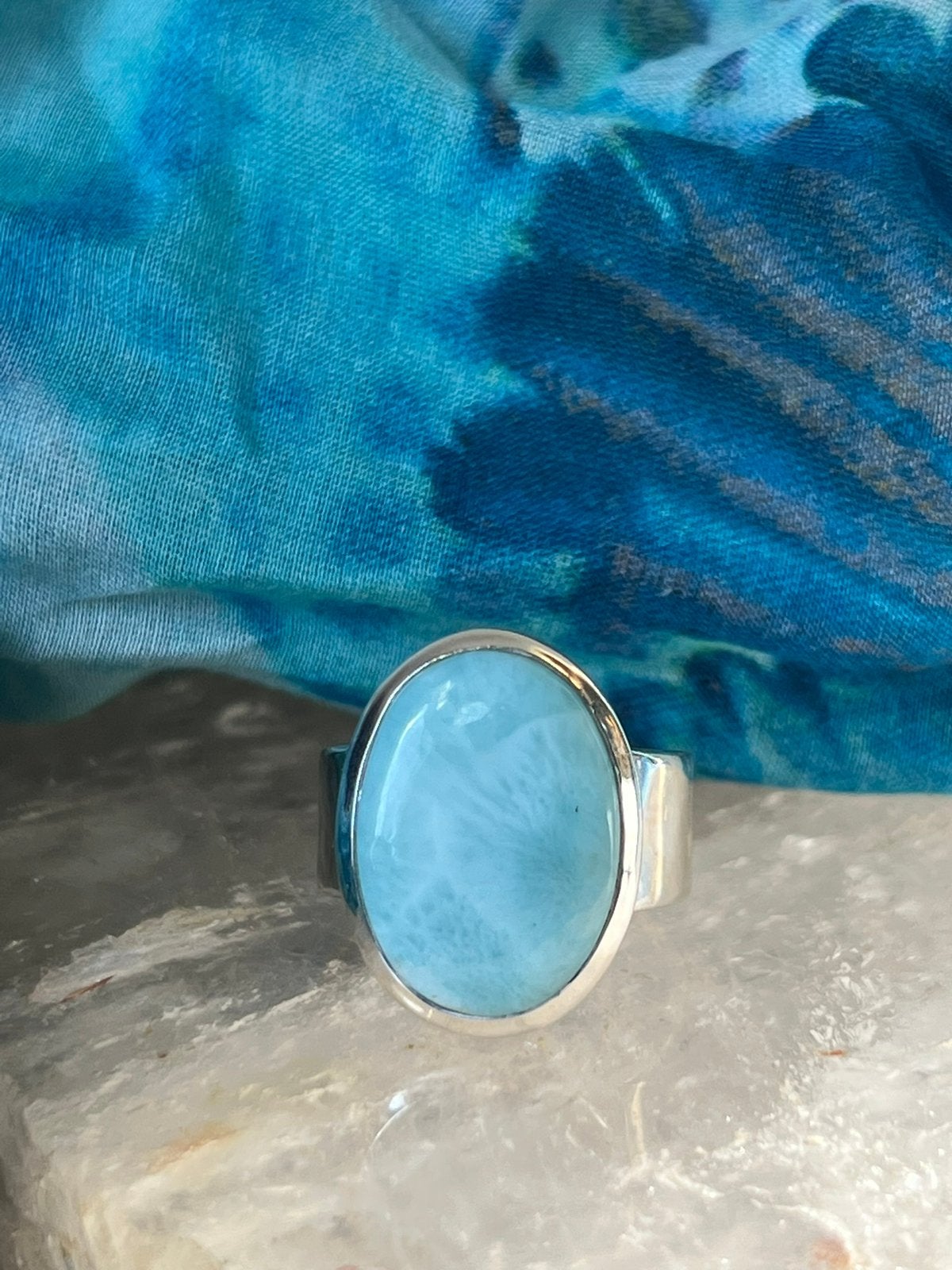 Larimar topkwaliteit beschermt geluk intuïtie vreugde uniek, 18 tot 19, Blauw, Magnolia11, Ophalen of Verzenden