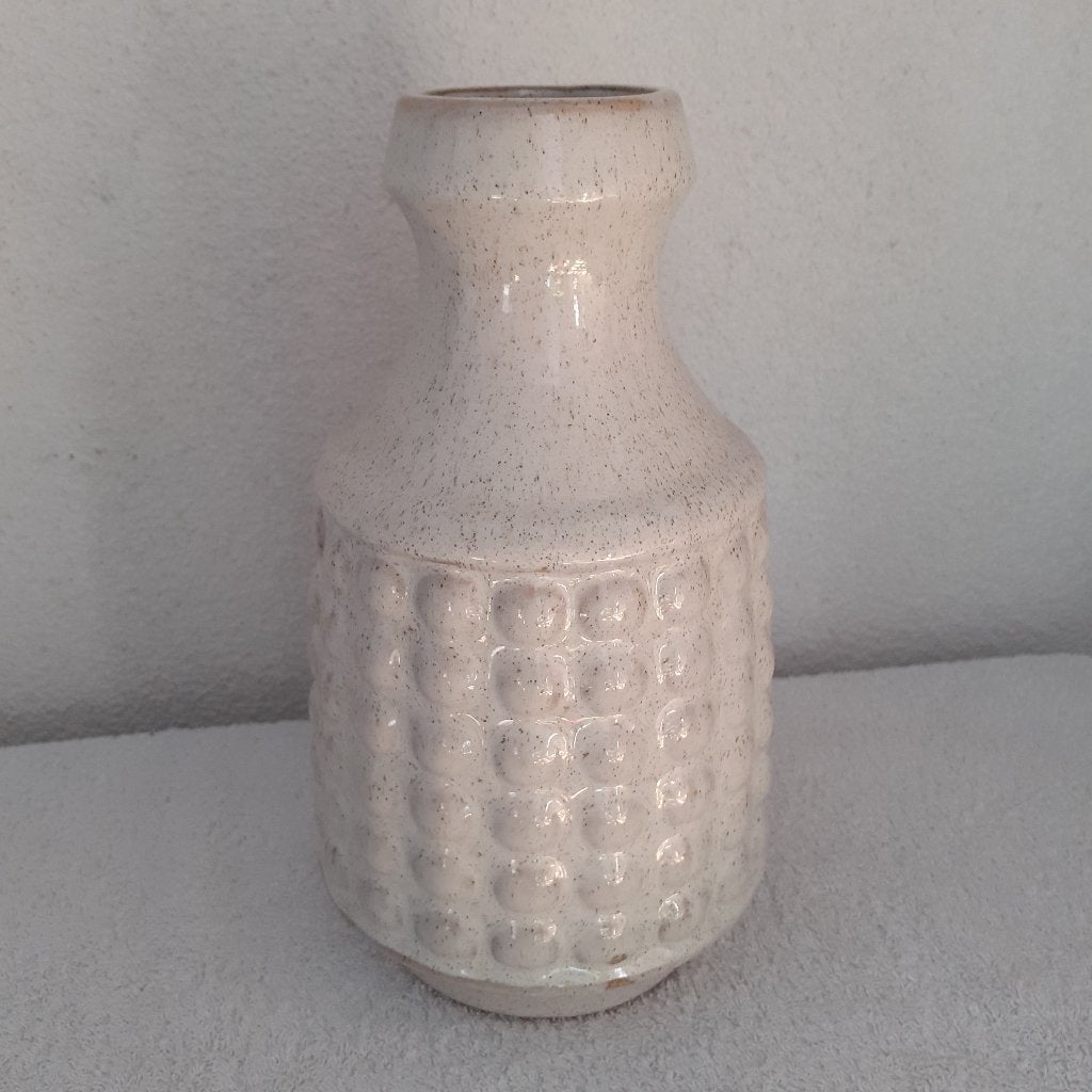 Vaas, Huis en Inrichting, Woonaccessoires | Vazen, Beige, 25 cm, Nieuw, Ophalen of Verzenden