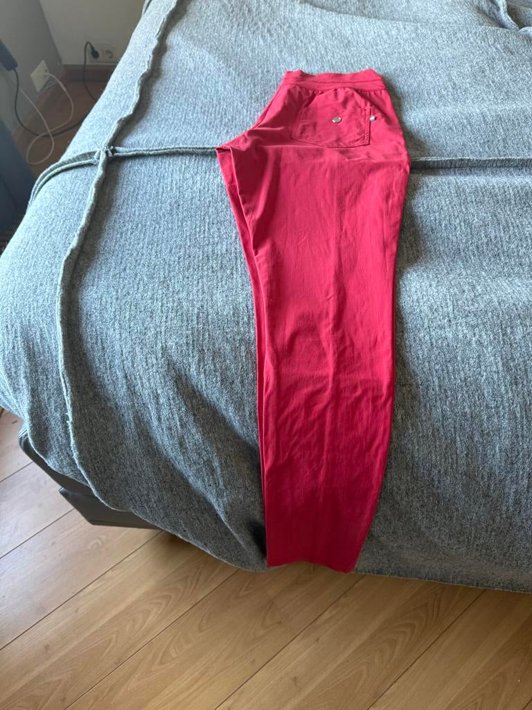 My Pashion Rode Travel Broek - Maat M, Kleding | Dames, Maat 38/40 (M), Ophalen of Verzenden, Zo goed als nieuw, Lang