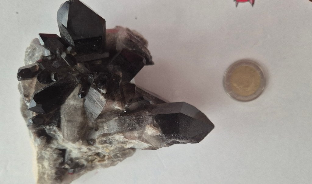 morion rookkwarts  Oostenrijk, Verzamelen, Mineralen en Fossielen, Verzenden