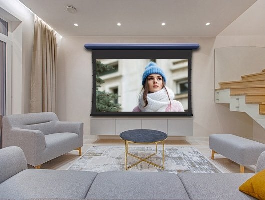 Stewart Cabaret high end scherm 110 inch, Ophalen, Elektrisch, Zo goed als nieuw