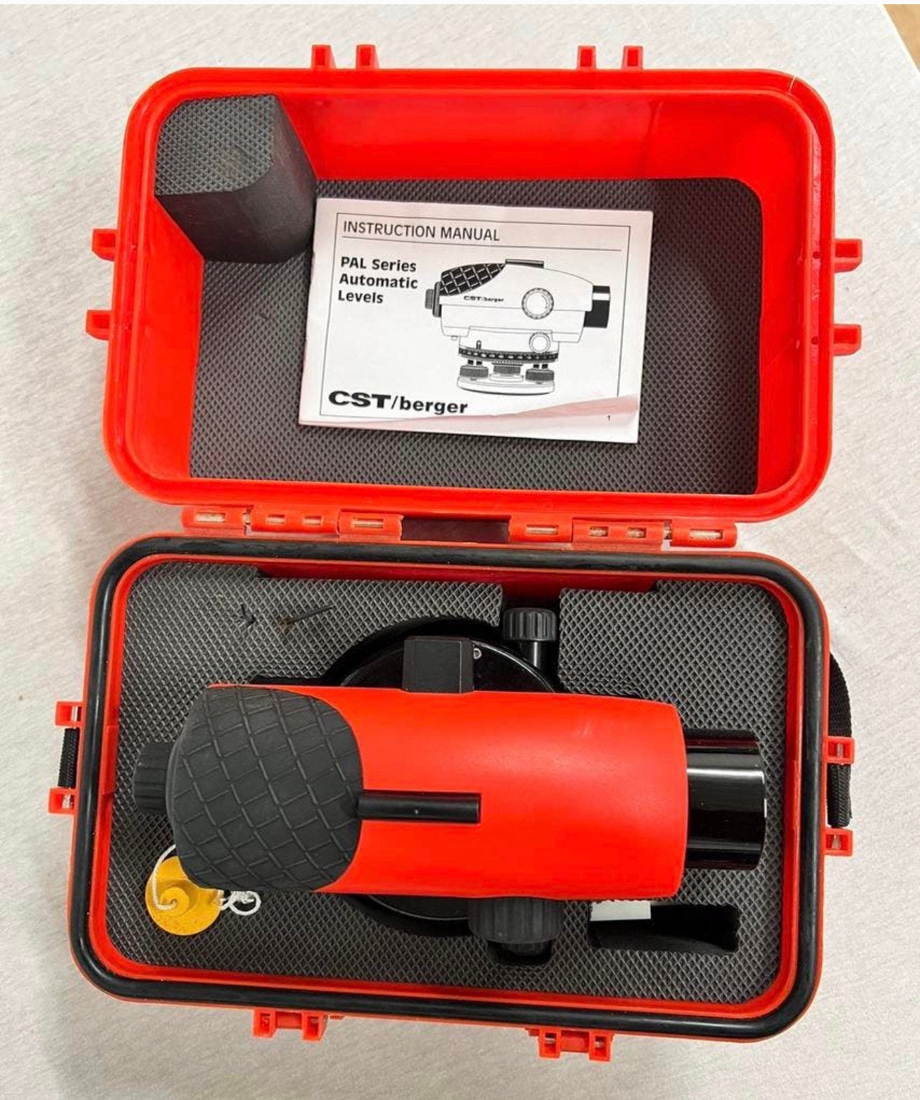 CST-Berger Automatic auto Level 22x PAL Roterende laser set, Ophalen of Verzenden, Zo goed als nieuw, H, H