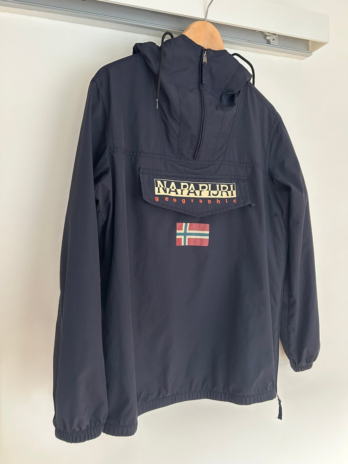 Zgan Napapijri jas blauw maat M, Ophalen of Verzenden, Zo goed als nieuw, Blauw