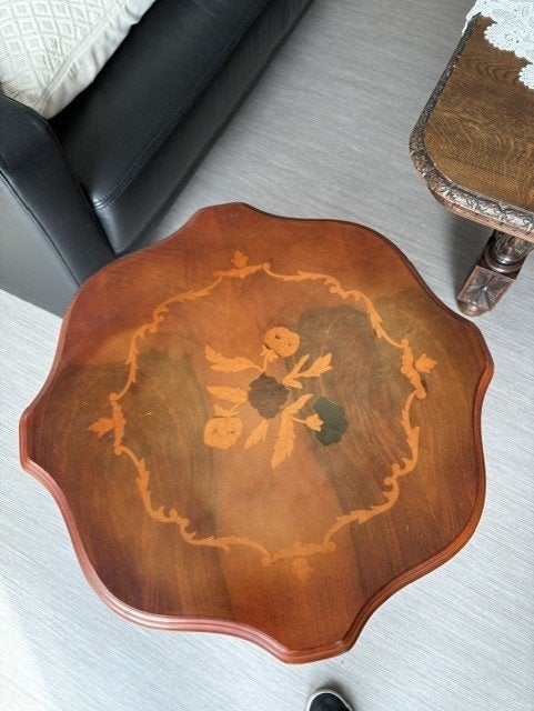 Bijzettafel, Minder dan 55 cm, Gebruikt, Klassiek, Rond