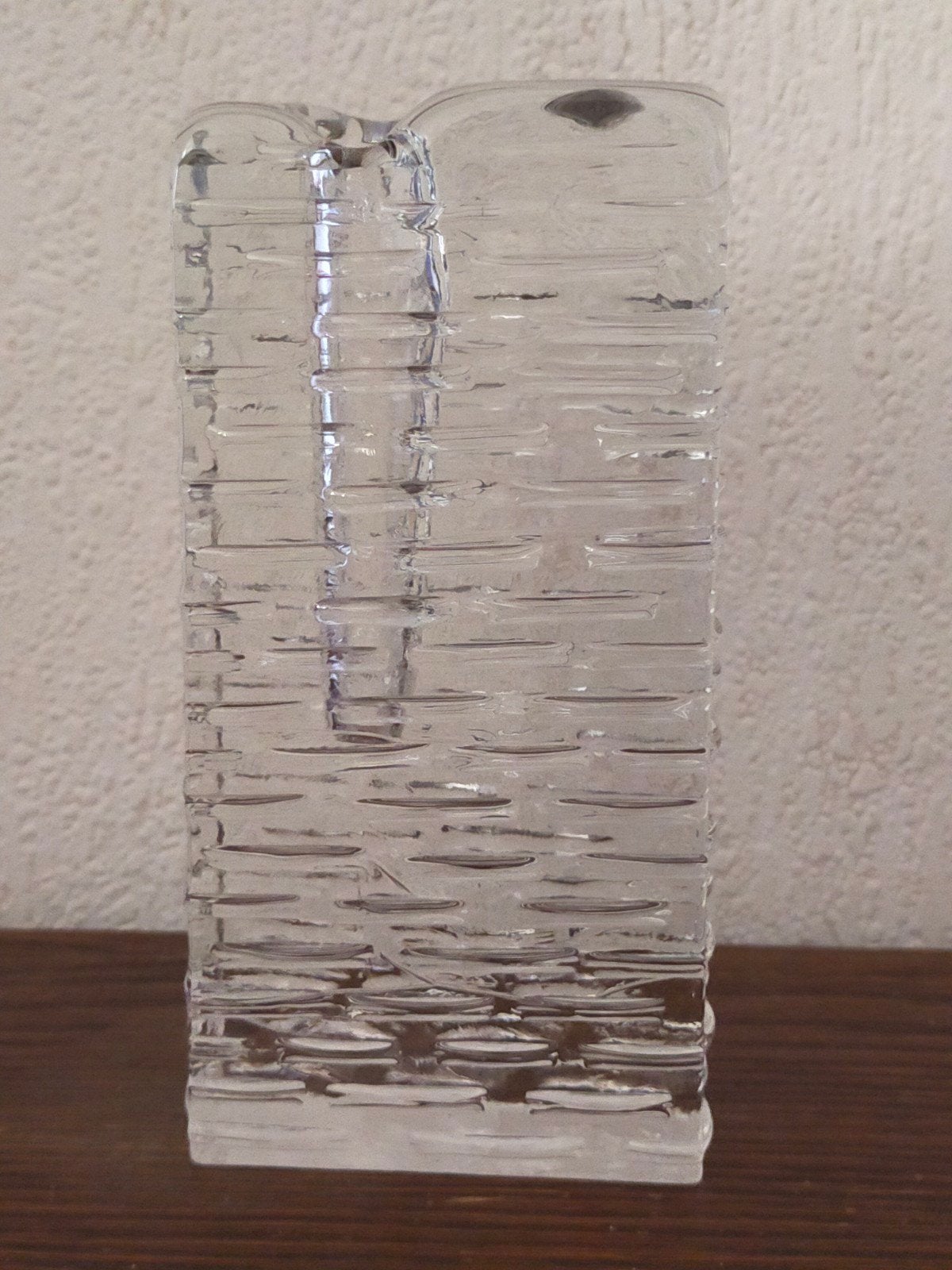 Solifleur vaasje met ribbels vintage Duitsland, Ophalen of Verzenden