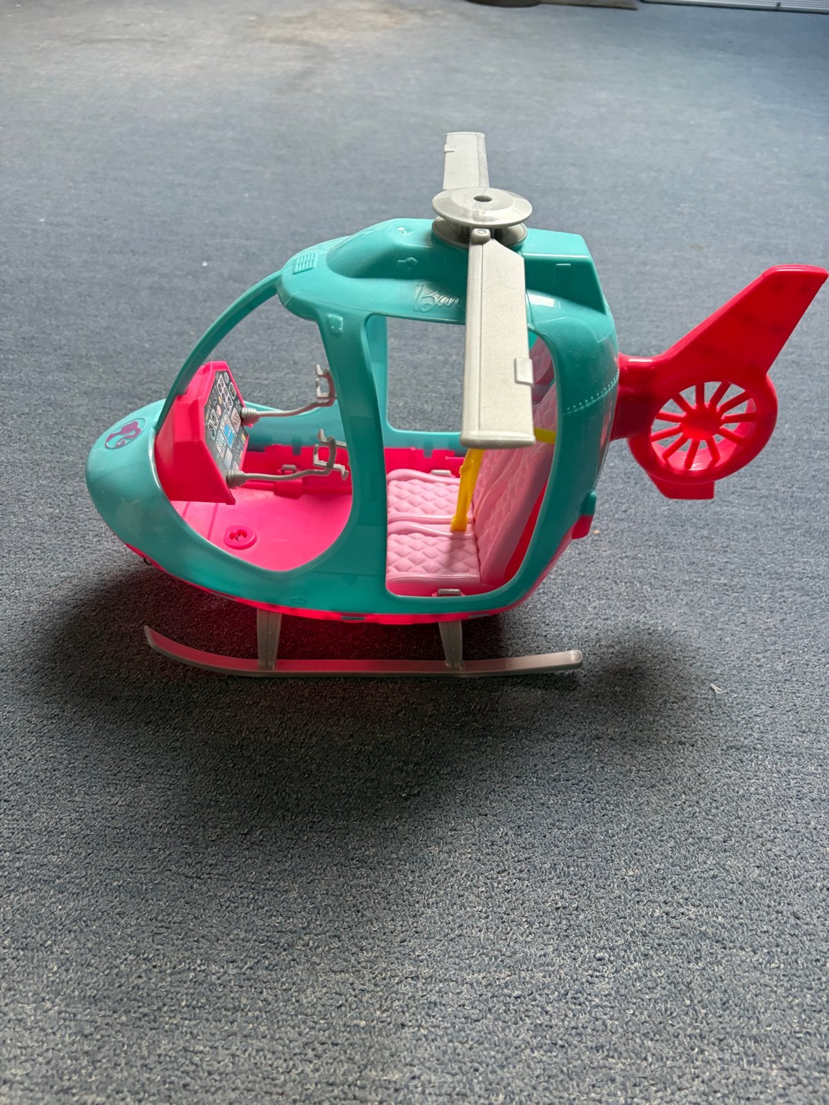 Barbie Helikopter Speelgoed - Roze en Turquoise, Ophalen of Verzenden, Gebruikt, Overige typen